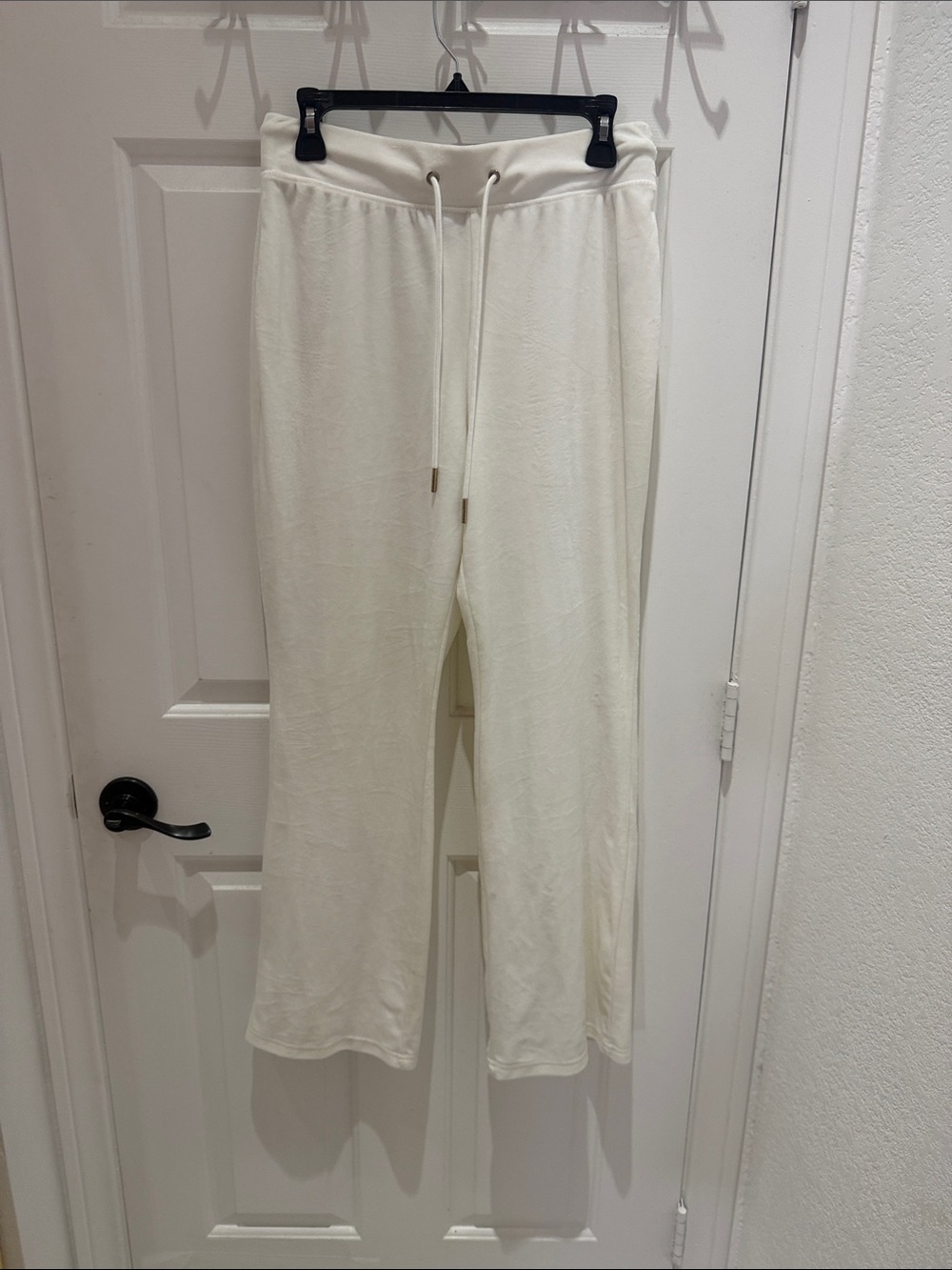 Women's Cream Drawstring Lounge Pants